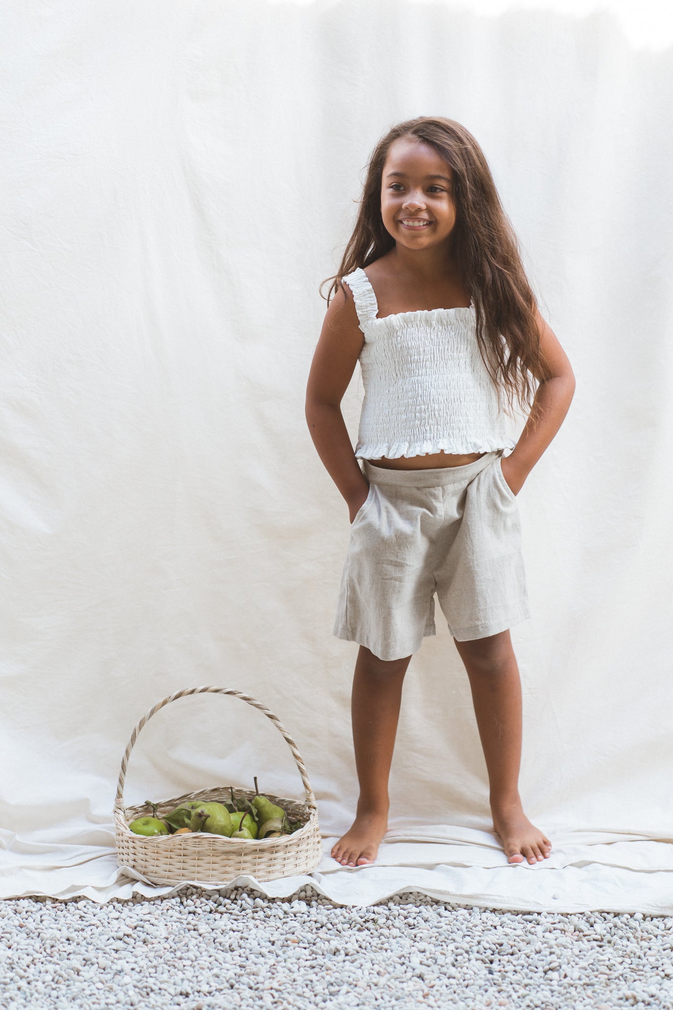 JORDAN SHORTS  |  ALMOND MILK