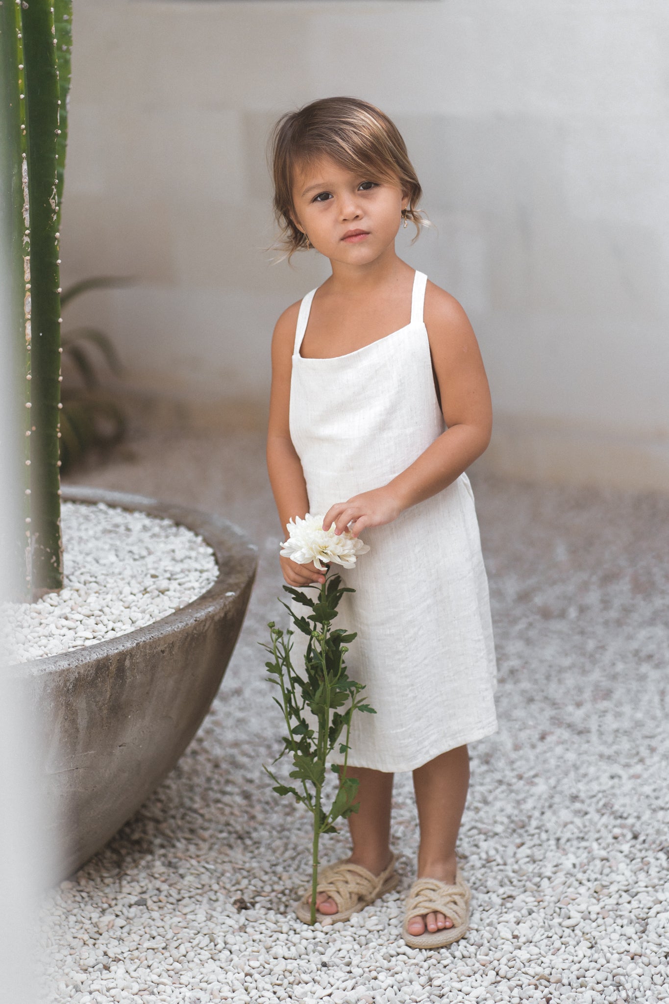 MILAN DRESS  |  NATURAL STRIPE